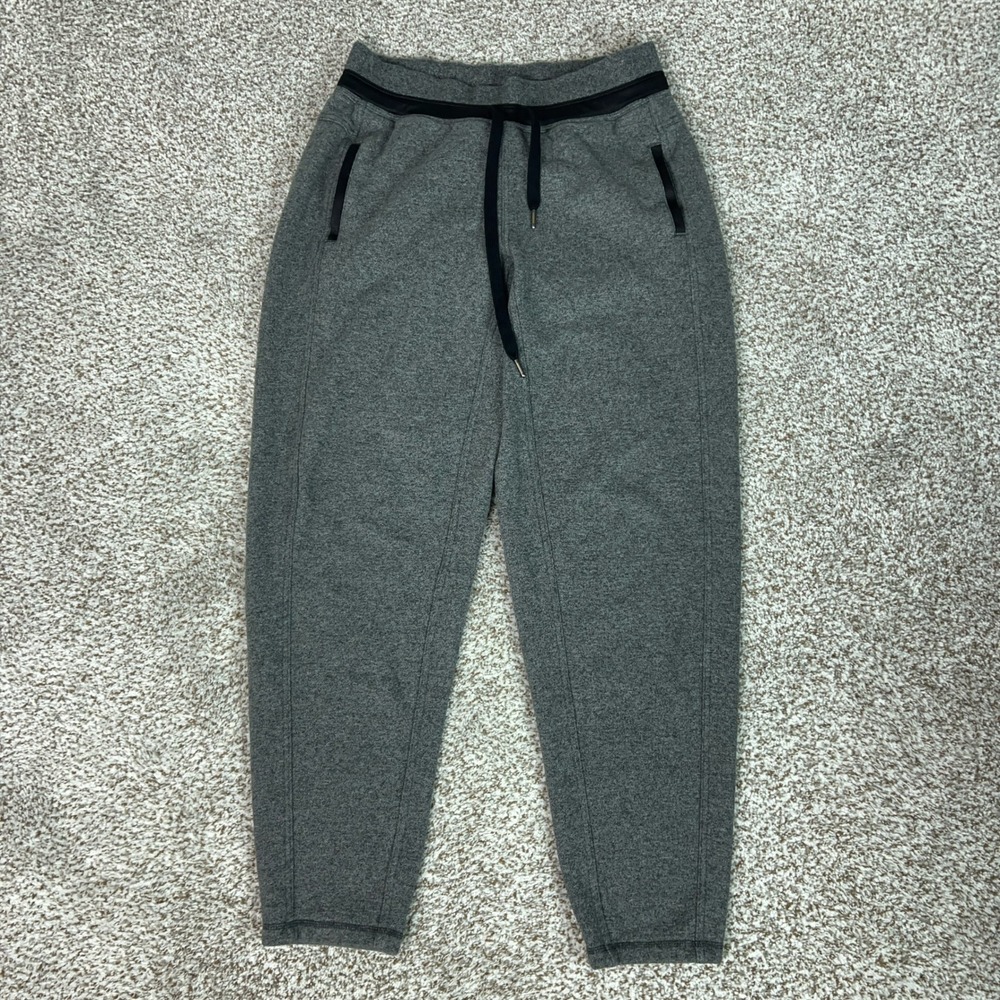 Lululemon Pants Women 10 Gray Athletic Tapered Drawstring Casual Sweatpants Gym